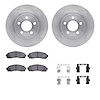 6412-54171 Brake Rotors with Ultimate-Duty Brake Pads Kit & Hardware, 2003-2011 Ford/Lincoln/Mercury/Mazda, Position: Front - image 1