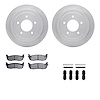 6412-54179 Brake Rotors with Ultimate-Duty Brake Pads Kit & Hardware, 1997-2004 Ford/Lincoln/Mercury/Mazda, Position: Rear - image 1