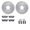6412-54191 Brake Rotors with Ultimate-Duty Brake Pads Kit & Hardware, 2002-2005 Ford/Lincoln/Mercury/Mazda, Position: Rear - image 1