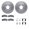 6412-54197 Brake Rotors with Ultimate-Duty Brake Pads Kit & Hardware, 2002-2005 Ford/Lincoln/Mercury/Mazda, Position: Front - image 1