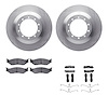 6412-54201 Brake Rotors with Ultimate-Duty Brake Pads Kit & Hardware, 2011-2015 Ford/Lincoln/Mercury/Mazda, Position: Rear - image 1