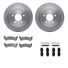 6412-54206 Brake Rotors with Ultimate-Duty Brake Pads Kit & Hardware, 2003-2005 Ford/Lincoln/Mercury/Mazda, Position: Rear - image 1