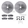 6412-54209 Brake Rotors with Ultimate-Duty Brake Pads Kit & Hardware, 2004-2008 Ford/Lincoln/Mercury/Mazda, Position: Front - image 1