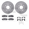 6412-54218 Brake Rotors with Ultimate-Duty Brake Pads Kit & Hardware, 2004-2008 Ford/Lincoln/Mercury/Mazda, Position: Front - image 1