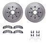 6412-54227 Brake Rotors with Ultimate-Duty Brake Pads Kit & Hardware, 2003-2005 Ford/Lincoln/Mercury/Mazda, Position: Front - image 1