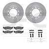 6412-54236 Brake Rotors with Ultimate-Duty Brake Pads Kit & Hardware, 2005-2016 Ford/Lincoln/Mercury/Mazda, Position: Front - image 1