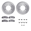 6412-54239 Brake Rotors with Ultimate-Duty Brake Pads Kit & Hardware, 2005-2011 Ford/Lincoln/Mercury/Mazda, Position: Front - image 1