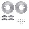 6412-54240 Brake Rotors with Ultimate-Duty Brake Pads Kit & Hardware, 2010-2012 Ford/Lincoln/Mercury/Mazda, Position: Front - image 1