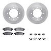 6412-54247 Brake Rotors with Ultimate-Duty Brake Pads Kit & Hardware, 2010-2012 Ford/Lincoln/Mercury/Mazda, Position: Rear - image 1