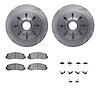 6412-54269 Brake Rotors with Ultimate-Duty Brake Pads Kit & Hardware, 2006-2012 Ford/Lincoln/Mercury/Mazda, Position: Front - image 1
