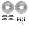 6412-54278 Brake Rotors with Ultimate-Duty Brake Pads Kit & Hardware, 2009-2009 Ford/Lincoln/Mercury/Mazda, Position: Front - image 1