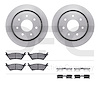 6412-54284 Brake Rotors with Ultimate-Duty Brake Pads Kit & Hardware, 2012-2014 Ford/Lincoln/Mercury/Mazda, Position: Rear - image 1