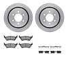 6412-54287 Brake Rotors with Ultimate-Duty Brake Pads Kit & Hardware, 2012-2020 Ford/Lincoln/Mercury/Mazda, Position: Rear - image 1