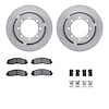 6412-54296 Brake Rotors with Ultimate-Duty Brake Pads Kit & Hardware, Fits Select Ford/Lincoln/Mercury/Mazda, Position: Rear - image 1