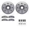 6412-54299 Brake Rotors with Ultimate-Duty Brake Pads Kit & Hardware, Fits Select Ford/Lincoln/Mercury/Mazda, Position: Front - image 1
