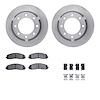 6412-54302 Brake Rotors with Ultimate-Duty Brake Pads Kit & Hardware, Fits Select Ford/Lincoln/Mercury/Mazda, Position: Rear - image 1