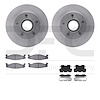 6412-54314 Brake Rotors with Ultimate-Duty Brake Pads Kit & Hardware, 1994-1995 Ford/Lincoln/Mercury/Mazda, Position: Front - image 1