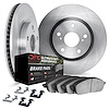 6412-54317 Brake Rotors with Ultimate-Duty Brake Pads Kit & Hardware, 1994-1995 Ford/Lincoln/Mercury/Mazda, Position: Front - image 1