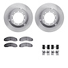 6412-54332 Brake Rotors with Ultimate-Duty Brake Pads Kit & Hardware, Fits Select Ford/Lincoln/Mercury/Mazda, Position: Rear - image 1