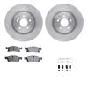 6412-63001 Brake Rotors with Ultimate-Duty Brake Pads Kit & Hardware, 2012-2018 Mercedes-Benz, Position: Front - image 1