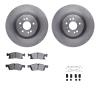 6412-63004 Brake Rotors with Ultimate-Duty Brake Pads Kit & Hardware, 2013-2019 Mercedes-Benz, Position: Front - image 1