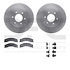 6412-67022 Brake Rotors with Ultimate-Duty Brake Pads Kit & Hardware, Fits Select Infiniti/Nissan, Position: Front - image 1