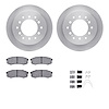 6412-76046 Brake Rotors with Ultimate-Duty Brake Pads Kit & Hardware, 2001-2009 Lexus/Toyota/Scion, Position: Rear - image 1