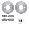 6412-76067 Brake Rotors with Ultimate-Duty Brake Pads Kit & Hardware, Fits Select Lexus/Toyota/Scion, Position: Rear - image 1
