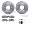 6412-92001 Brake Rotors with Ultimate-Duty Brake Pads Kit & Hardware, 2015-2017 Mitsubishi, Position: Rear - image 1