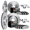 6414-42056 Brake Rotors with Ultimate-Duty Brake Pads Kit & Hardware, Fits Select Mopar, Position: Front and Rear - image 1