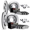 6414-47009 Brake Rotors with Ultimate-Duty Brake Pads Kit & Hardware, Fits Select GM, Position: Front and Rear - image 1