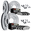 6414-54108 Brake Rotors with Ultimate-Duty Brake Pads Kit & Hardware, 2009-2009 Ford/Lincoln/Mercury/Mazda, Position: Front and  - image 1