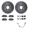 6422-47004 Brake Rotors with Ultimate-Duty Brake Pads/Sensor & Hardware Kit, Fits Select GM, Position: Rear - image 1