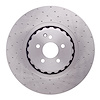 650-63081 Dimpled Brake Rotor, 2007-2014 Mercedes-Benz, Position: Front - image 1