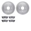 6502-01058 Brake Rotors w/5000 Advanced Brake Pads Kit, 2004-2007 Multiple Makes/Models, Position: Rear - image 1