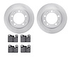 6502-02032 Brake Rotors w/5000 Advanced Brake Pads Kit, 1977-1988 Porsche, Position: Rear - image 1
