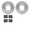 6502-02040 Brake Rotors w/5000 Advanced Brake Pads Kit, 1975-1983 Porsche, Position: Front - image 1