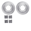 6502-02062 Brake Rotors w/5000 Advanced Brake Pads Kit, 1990-1991 Porsche, Position: Rear - image 1