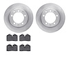 6502-02098 Brake Rotors w/5000 Advanced Brake Pads Kit, 1987-1997 Porsche, Position: Rear - image 1