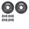 6502-02194 Brake Rotors w/5000 Advanced Brake Pads Kit, 2008-2010 Multiple Makes/Models, Position: Rear - image 1