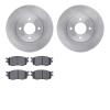 6502-03099 Brake Rotors w/5000 Advanced Brake Pads Kit, 2006-2012 Multiple Makes/Models, Position: Front - image 1