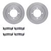 6502-03155 Brake Rotors w/5000 Advanced Brake Pads Kit, 1994-1994 Kia/Hyundai/Genesis, Position: Rear - image 1