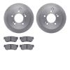 6502-03176 Brake Rotors w/5000 Advanced Brake Pads Kit, 2001-2010 Kia/Hyundai/Genesis, Position: Rear - image 1