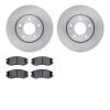 6502-03195 Brake Rotors w/5000 Advanced Brake Pads Kit, 2004-2006 Kia/Hyundai/Genesis, Position: Front - image 1