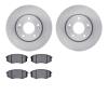 6502-03198 Brake Rotors w/5000 Advanced Brake Pads Kit, 2010-2011 Kia/Hyundai/Genesis, Position: Front - image 1