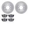6502-03201 Brake Rotors w/5000 Advanced Brake Pads Kit, 2003-2008 Kia/Hyundai/Genesis, Position: Rear - image 1