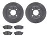 6502-03204 Brake Rotors w/5000 Advanced Brake Pads Kit, 2003-2006 Multiple Makes/Models, Position: Front - image 1