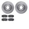 6502-03213 Brake Rotors w/5000 Advanced Brake Pads Kit, 2006-2011 Kia/Hyundai/Genesis, Position: Front - image 1