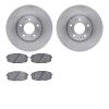 6502-03235 Brake Rotors w/5000 Advanced Brake Pads Kit, 2010-2019 Kia/Hyundai/Genesis, Position: Front - image 1