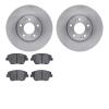 6502-03237 Brake Rotors w/5000 Advanced Brake Pads Kit, 2009-2016 Kia/Hyundai/Genesis, Position: Front - image 1